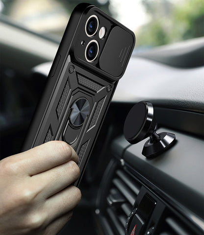 Silikonski ovitek "ring camera protect" za iPhone 14 Plus - Črna – Infostyle