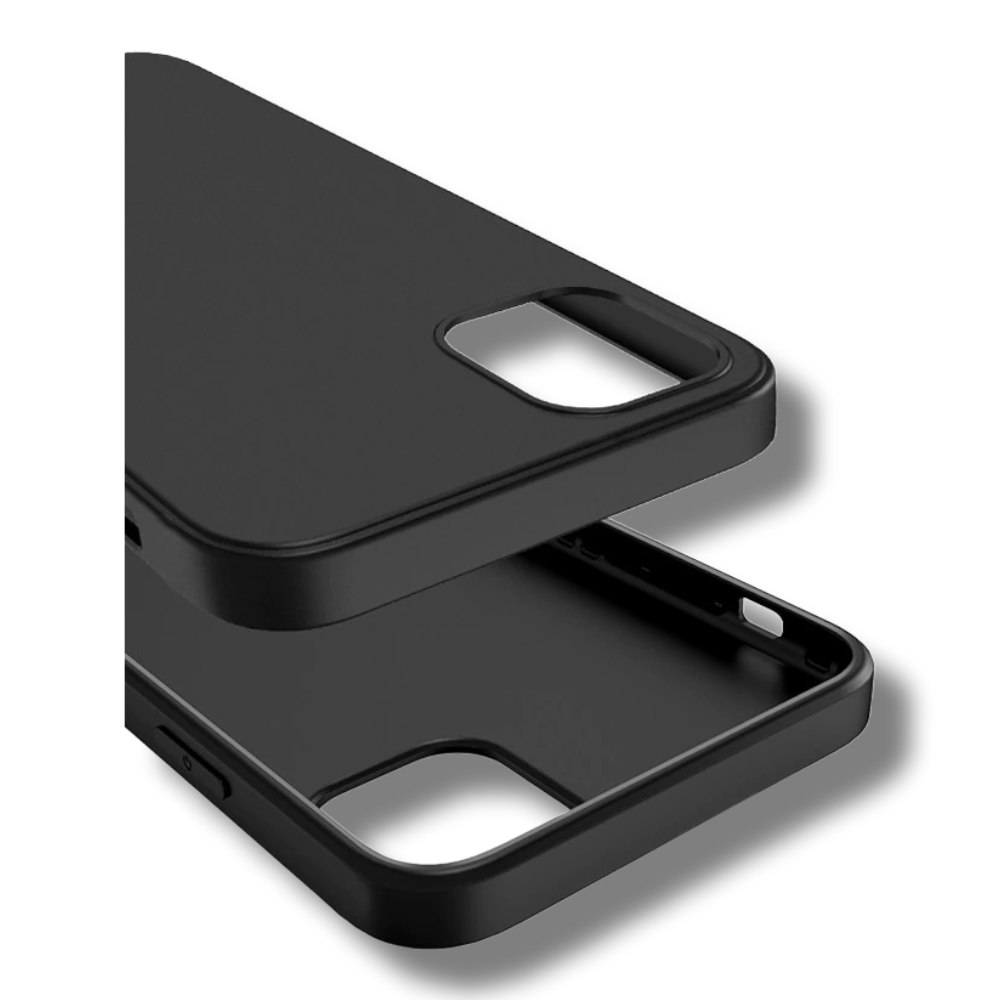 Silikonski ovitek "matt" za iPhone 12 Pro Max - Črna – Infostyle