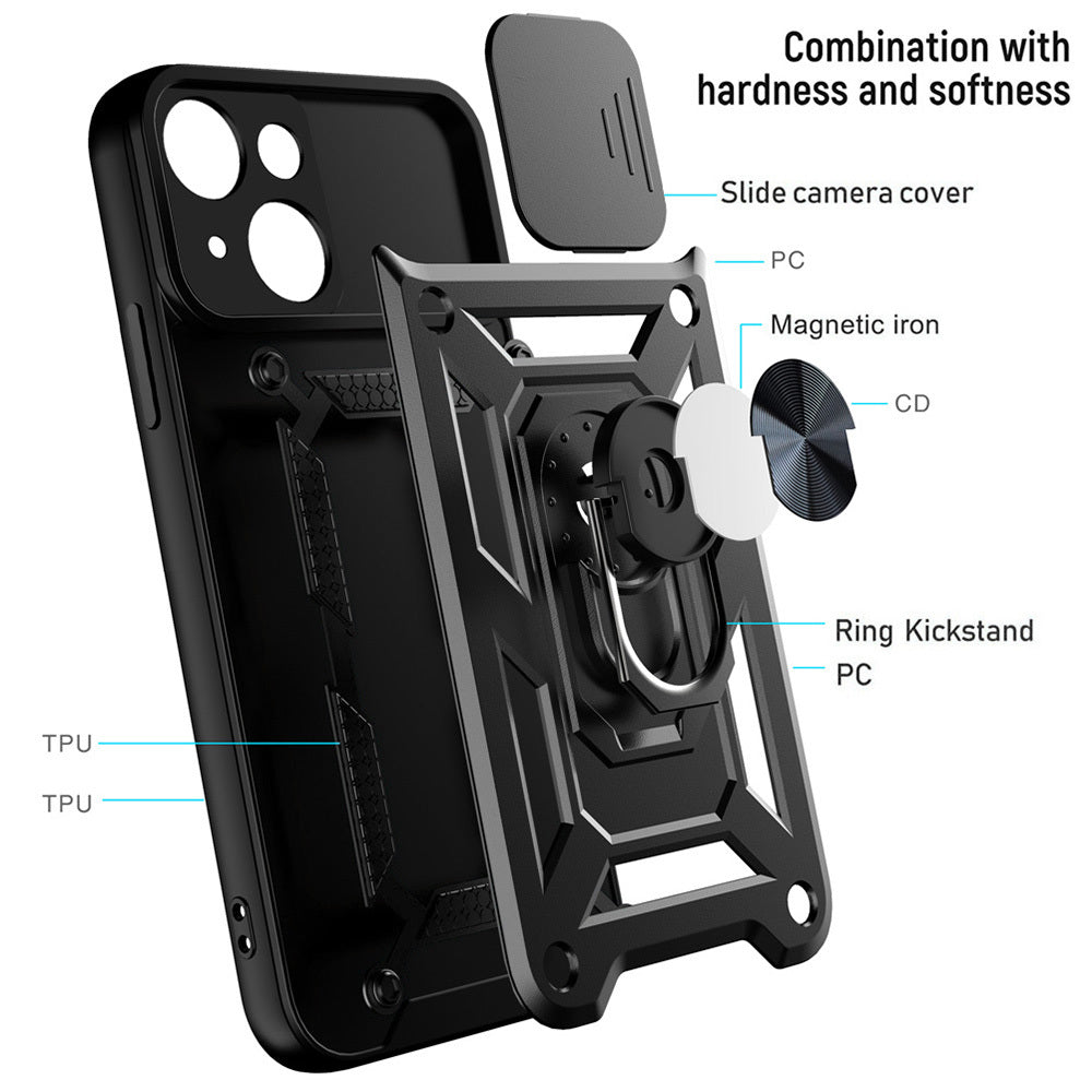 Silikonski ovitek "ring camera protect" za Samsung S22 Plus - Črna – Infostyle