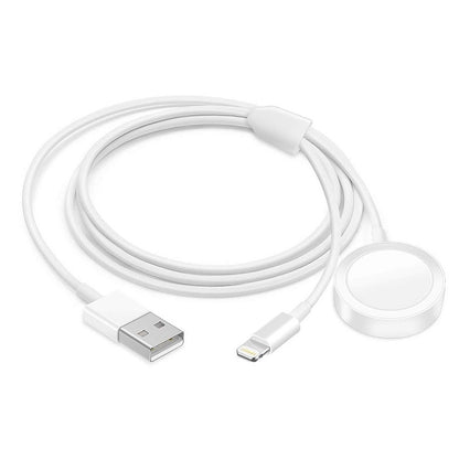 Polnilni kabel 2v1 za iPhone in Apple pametno uro - Bela – Infostyle – Bela