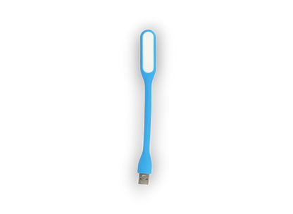 Mini silikonska LED USB lučka v 9 barvah – Infostyle – Rumena
