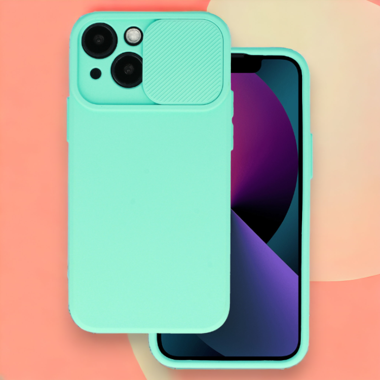 Silikonski ovitek "Camshield Soft" za iPhone 13 – Infostyle – Temno modra / TPU silikon