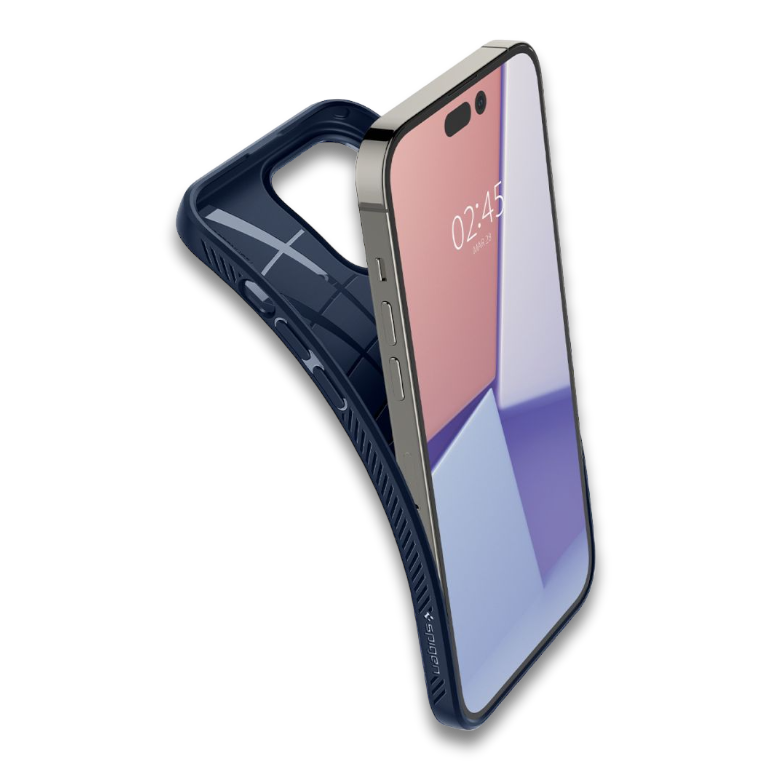 Ovitek Spigen "Liquid Air" za iPhone 14 Pro Max - modra