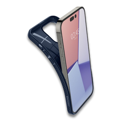 Ovitek Spigen "Liquid Air" za iPhone 14 Pro Max - modra