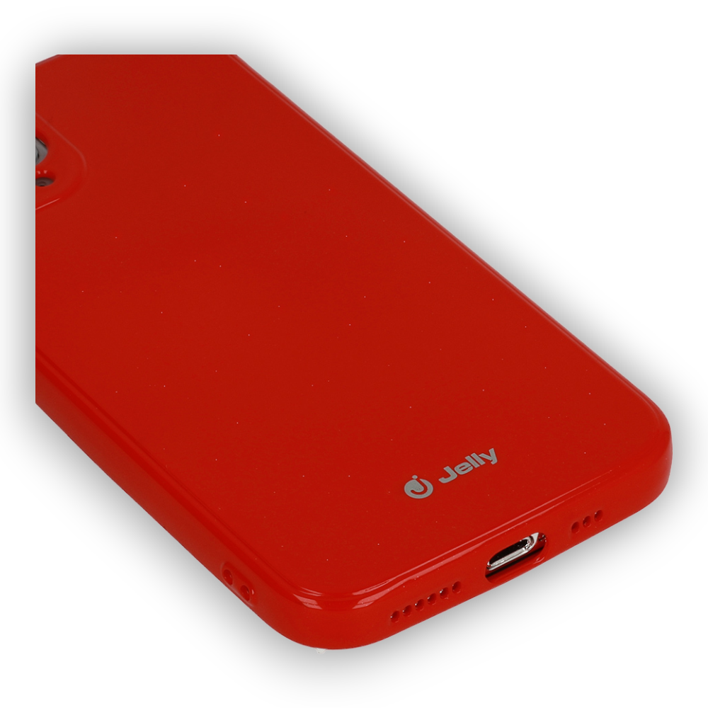 Silikonski ovitek "Jelly" za iPhone 12 Pro Max - rdeča