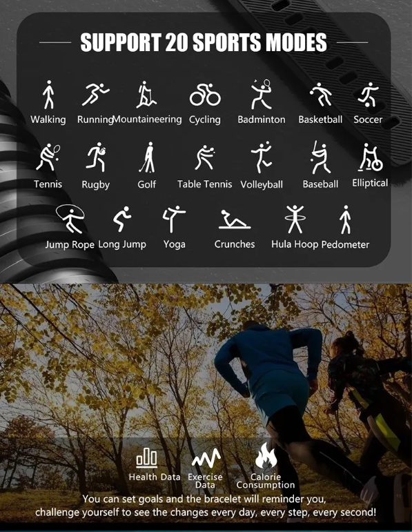 Športna pametna ura CloudFIT - Črna – Infostyle