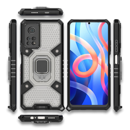 Silikonski ovitek "Honeycomb armor ring" za Xiaomi Poco M4 Pro 5G – Infostyle