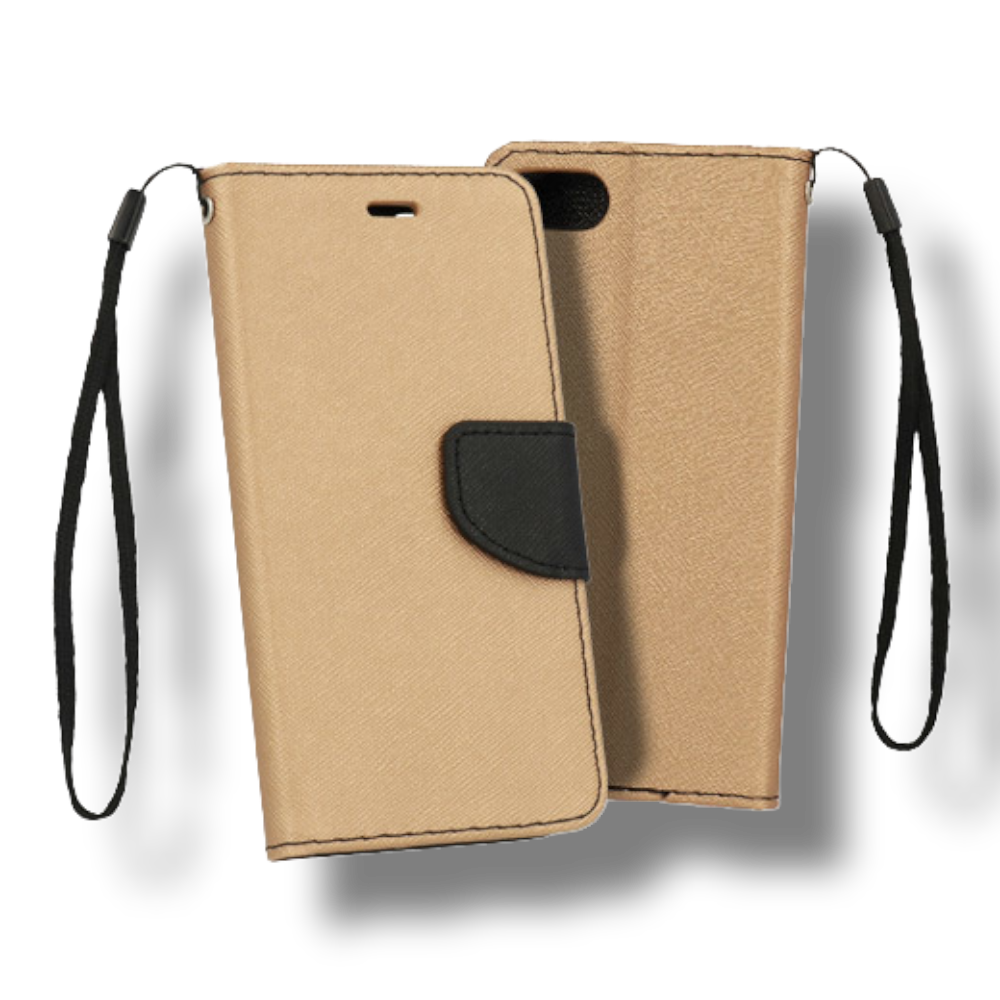 Preklopna torbica "Fancy" za Samsung Galaxy S22 Plus - Zlata – Infostyle