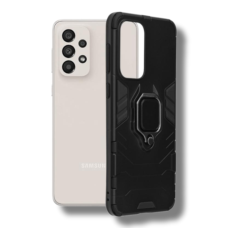 Silikonski ovitek "ring" za Samsung Galaxy A33 5G - Črna – Infostyle