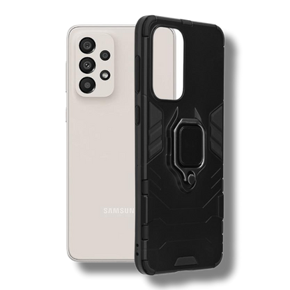 Silikonski ovitek "ring" za Samsung Galaxy A33 5G - Črna – Infostyle