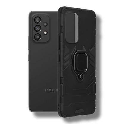 Silikonski ovitek "ring" za Samsung Galaxy A53 5G - Črna – Infostyle